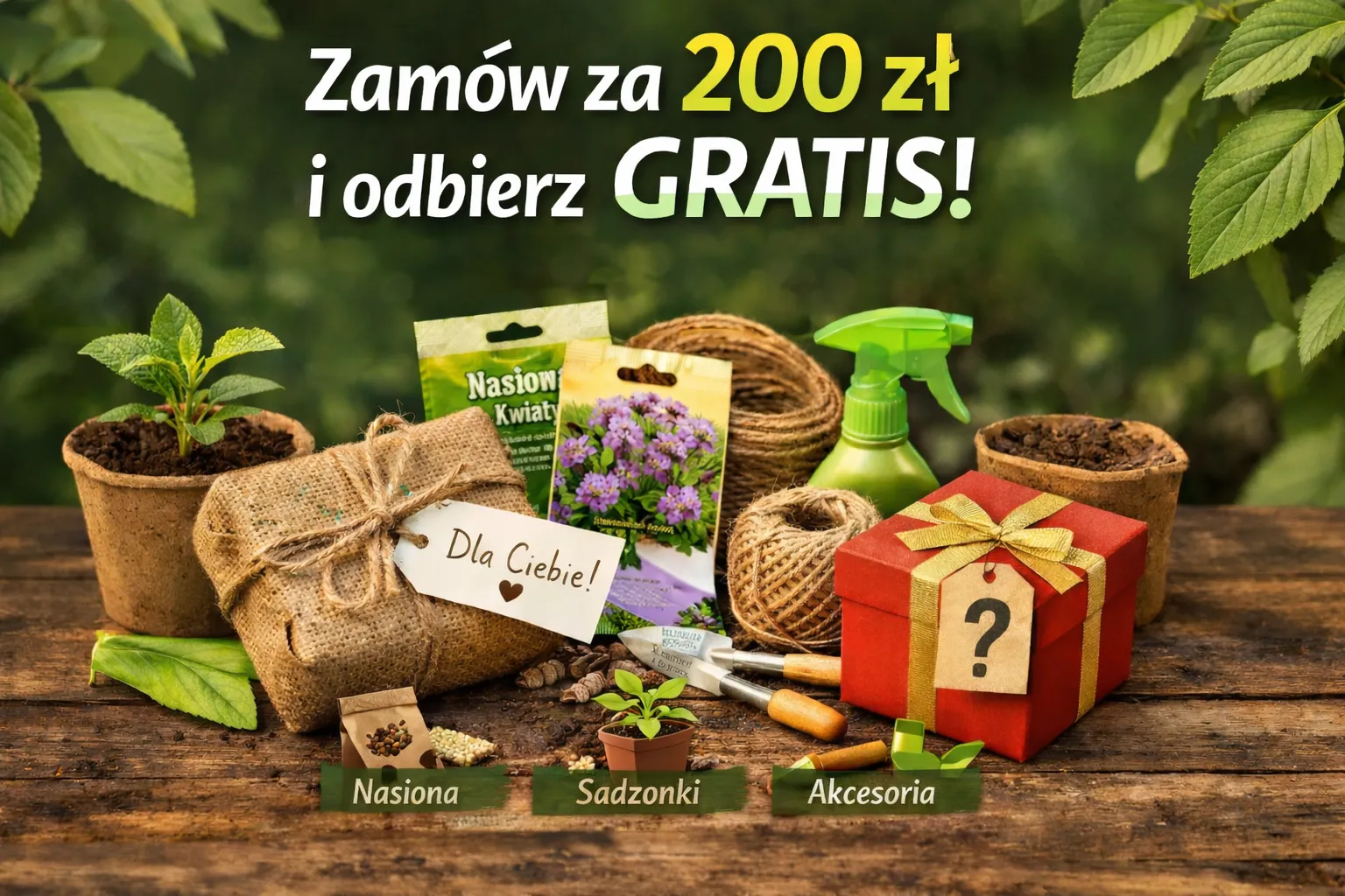 Gratis dla zamówień min.200 zł Gratis dla zamówień min.200 zł